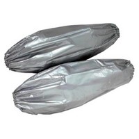 Honeywell SSS North 20\" Silver 2.7 mil Polyethylene Silver Shield EVOH Coated Chemical Protection Sleeves